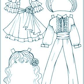 Раскраска Платья Раскраска Платья