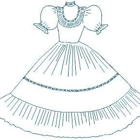 Раскраска Платья Раскраска Платья