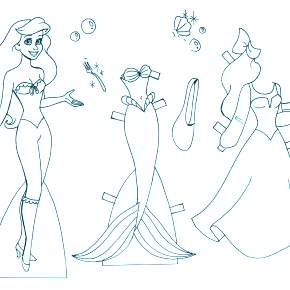Раскраска Платья Раскраска Платья
