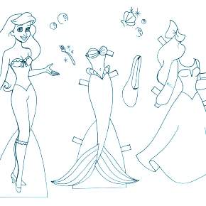 Раскраска Платья Раскраска Платья