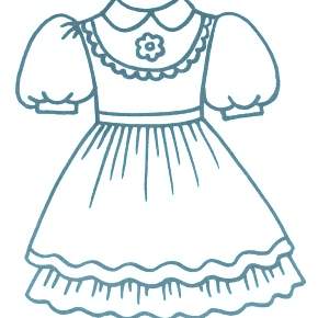 Раскраска Платья Раскраска Платья