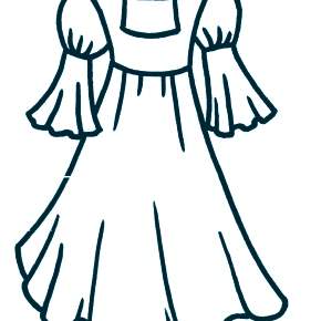 Раскраска Платья Раскраска Платья