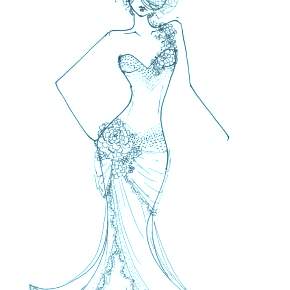 Раскраска Платья Раскраска Платья