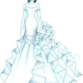 Раскраска Платья Раскраска Платья