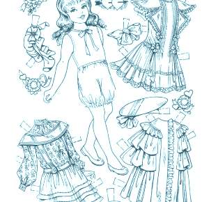 Раскраска Платья Раскраска Платья