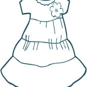 Раскраска Платья Раскраска Платья