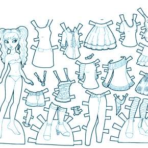 Раскраска Платья Раскраска Платья