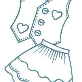 Раскраска Платья Раскраска Платья