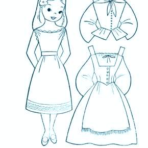 Раскраска Платья Раскраска Платья