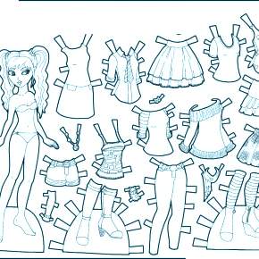 Раскраска Платья Раскраска Платья