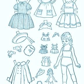 Раскраска Платья Раскраска Платья