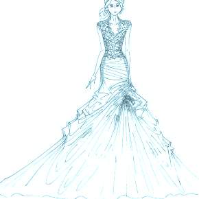 Раскраска Платья Раскраска Платья