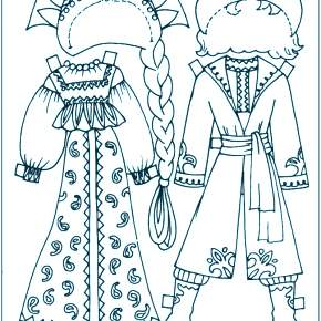 Раскраска Платья Раскраска Платья