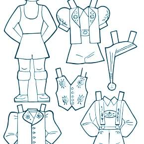 Раскраска Платья Раскраска Платья