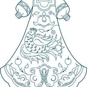 Раскраска Платья Раскраска Платья
