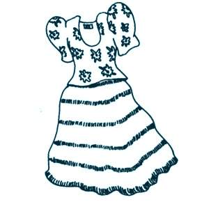 Раскраска Платья Раскраска Платья