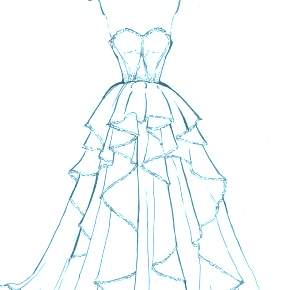 Раскраска Платья Раскраска Платья
