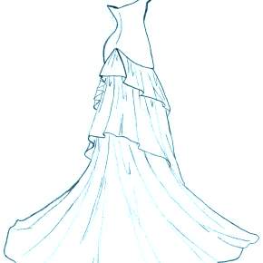 Раскраска Платья Раскраска Платья