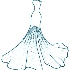 Раскраска Платья Раскраска Платья