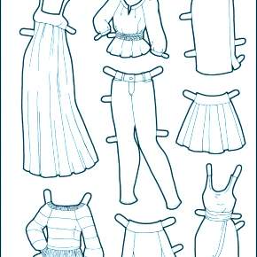 Раскраска Платья Раскраска Платья