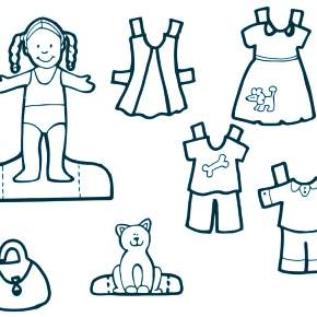 Раскраска Платья Раскраска Платья