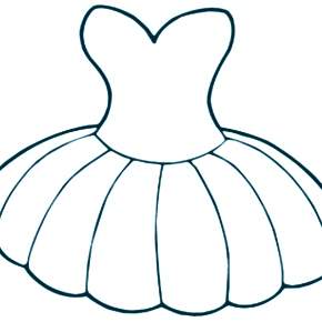 Раскраска Платья Раскраска Платья