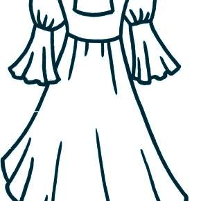 Раскраска Платья Раскраска Платья