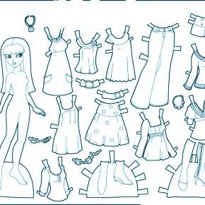 Раскраска Платья Раскраска Платья