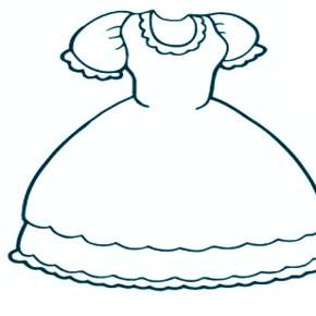 Раскраска Платья Раскраска Платья