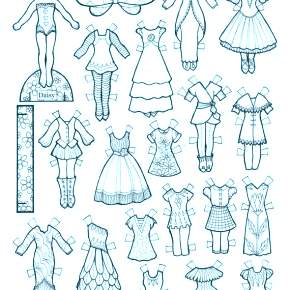 Раскраска Платья Раскраска Платья