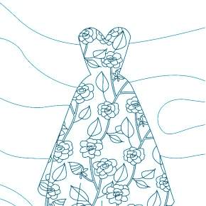 Раскраска Платья Раскраска Платья