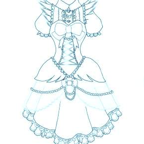 Раскраска Платья Раскраска Платья