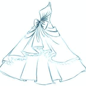 Раскраска Платья Раскраска Платья