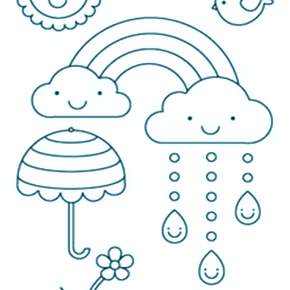 Раскраска Радуга Раскраска Радуга