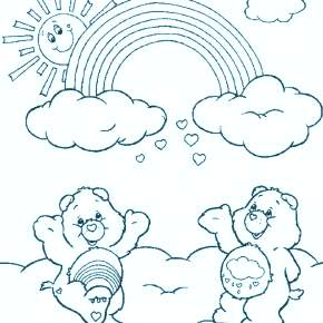 Раскраска Радуга Раскраска Радуга