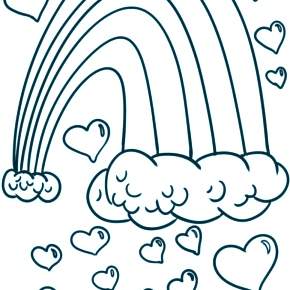Раскраска Радуга Раскраска Радуга