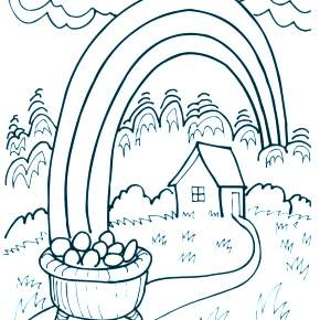 Раскраска Радуга Раскраска Радуга