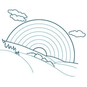 Раскраска Радуга Раскраска Радуга