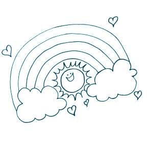 Раскраска Радуга Раскраска Радуга