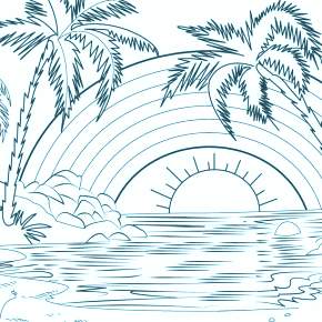 Раскраска Радуга Раскраска Радуга