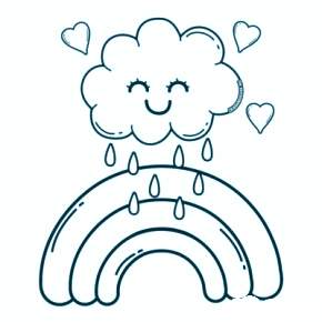 Раскраска Радуга Раскраска Радуга