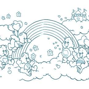 Раскраска Радуга Раскраска Радуга