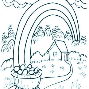 Раскраска Радуга Раскраска Радуга