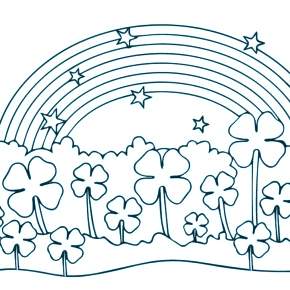 Раскраска Радуга Раскраска Радуга