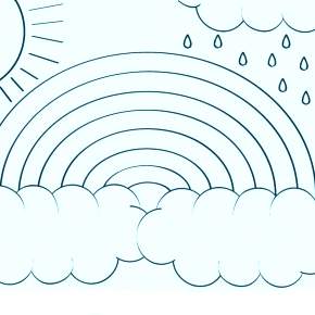 Раскраска Радуга Раскраска Радуга