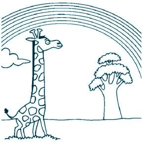 Раскраска Радуга Раскраска Радуга