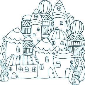 Раскраска Город Раскраска Город