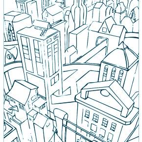 Раскраска Город Раскраска Город