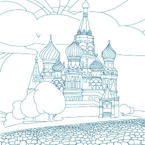 Раскраска Город Раскраска Город