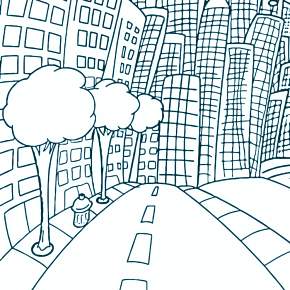 Раскраска Город Раскраска Город